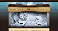 Desktop Screenshot of corpusbellator.com