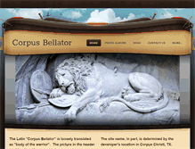 Tablet Screenshot of corpusbellator.com